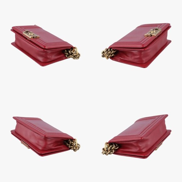 Authentic Red small Chanel Le Boy - Picture 4 of 6